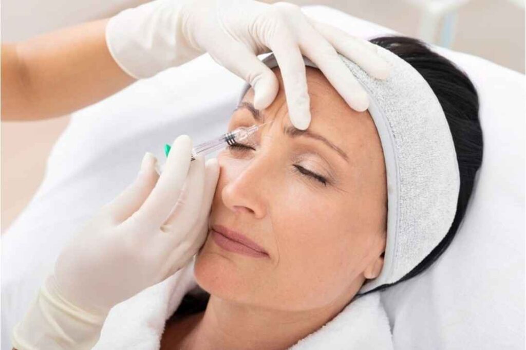 Frown Lines Botox between eyebrows